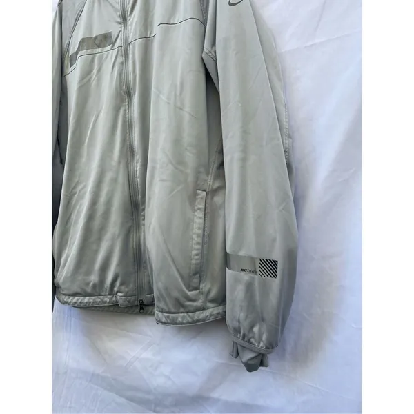 Nike Element Dri-Fit Grey Full Zip Sweatshirt Size Large - Flaws See Photos - Image 2