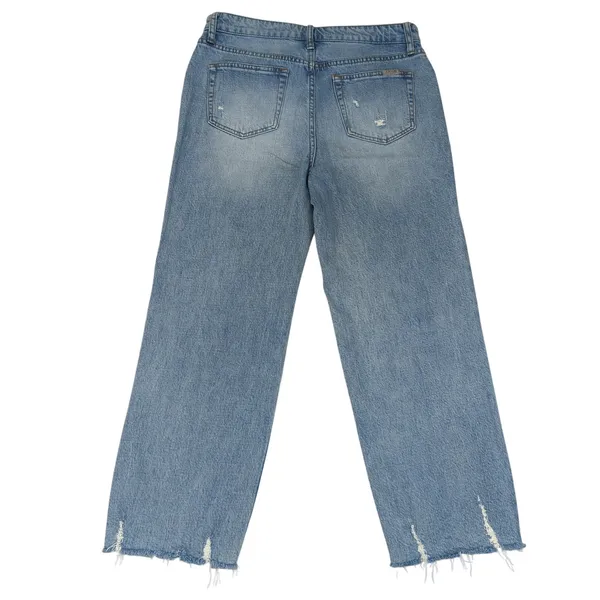 JOE'S Jeans Womens Size‎ 30 Distressed High Rise Wide Leg Frayed Hem Denim Jeans - Image 2