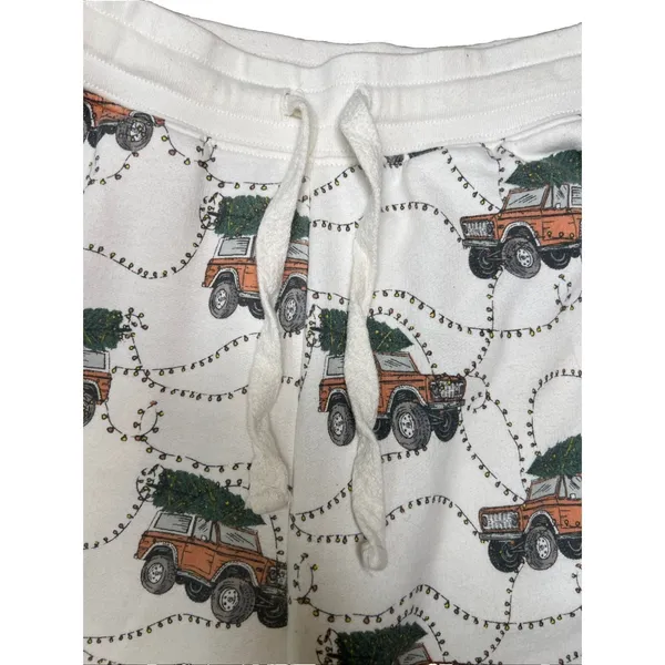 American Eagle XS Christmas Tree Car Jogger Sweatpants‎ Fleece Holiday Lounge - Image 6