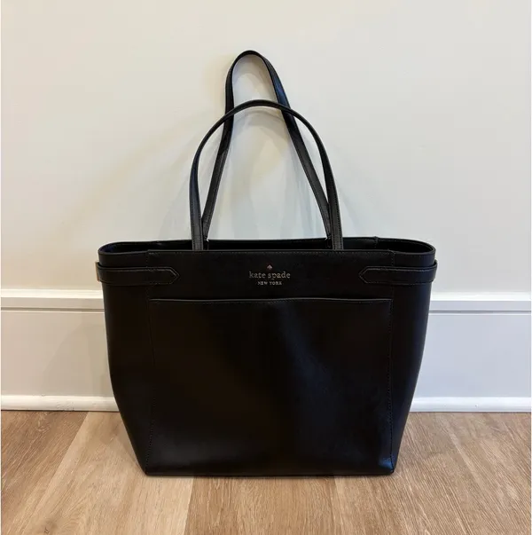 Kate Spade New York Black Medium Large Tote Bag - Image 3