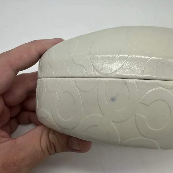 Coach Original White Logo Hard Sunglass Case Holder Sunglasses Microfiber Cloth - Image 4