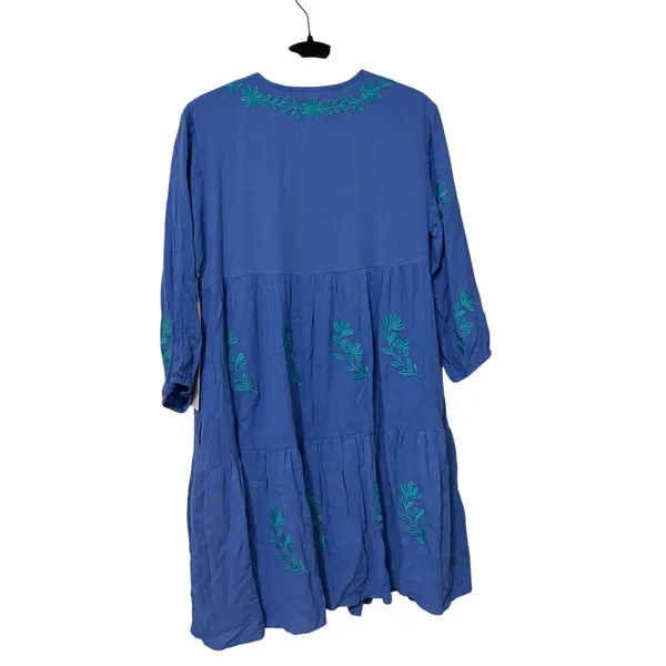 J. Marie NWT Blue Floral The Madeline Embroidered Mini Dress Size XS - Image 6