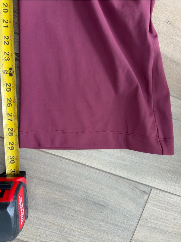 Halara Flex DayStretch High Rise Pocket Work Flare Pants Purple Cranberry NWT XL - Image 8