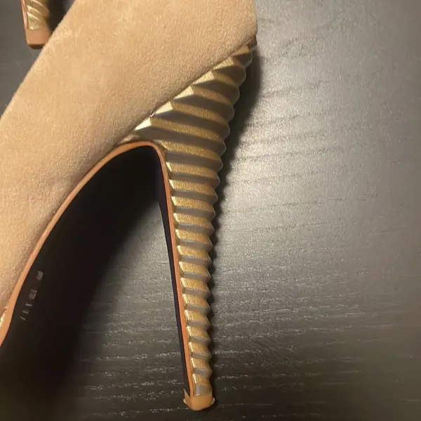 Rachel Roy Suede Platform Heels - Women 8 - Tan - Image 6