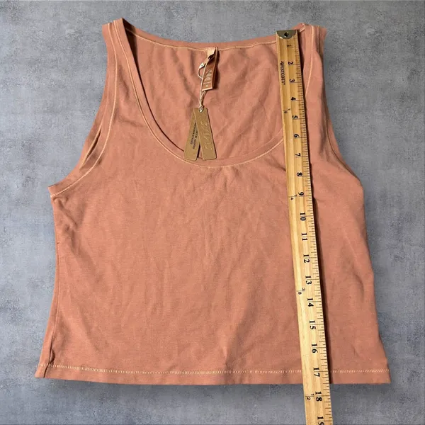 New SKIMS Cotton Tank Top Womens 3X Sedona Scoop‎ Neck Sleeveless Casual - Image 4