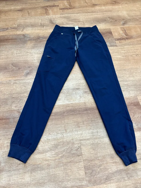Navy FIGS Scrub Pants - Image 5