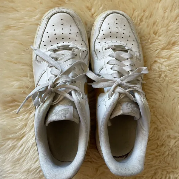 Nike WMNS Air Force 1 Low White Gold Silver style DD8959-106 - Image 2