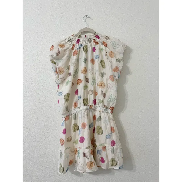 VICI Exclusive Seashell Print Tiered Mini Dress NWT Large Coastal Beach - Image 3