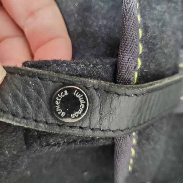 Lululemon Athletica Lucky Wool Charcoal Gray Neon XL Tote Bag - Image 6