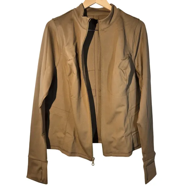 Girlfriend Collective Parker Seamed‎ Jacket Sepia Brown XXXL 6230-SEP-XXXL NWT - Image 3