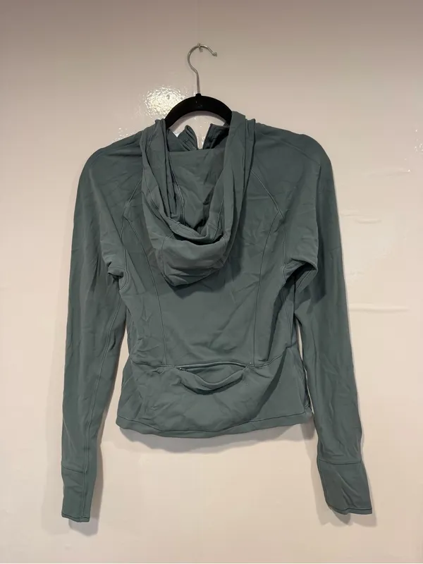 Light Teal Lululemon Soft Women's Hooded Zip Jacket - Image 5