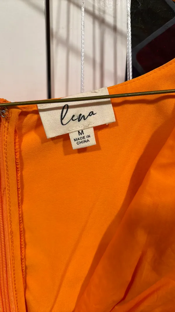 Lena dress Orange Size M - Image 2