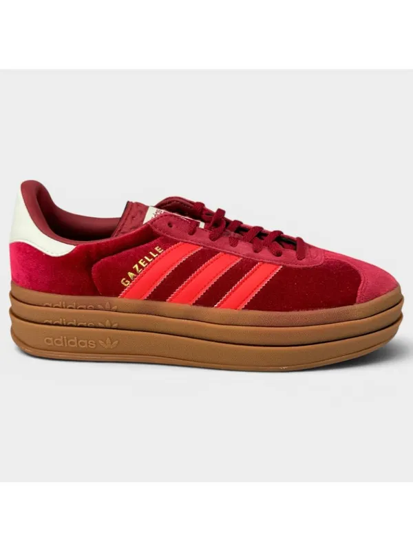 adidas Gazelle Bold W Sneakers Red Gum Womens 8.5 IG4388 New Box - Image 2