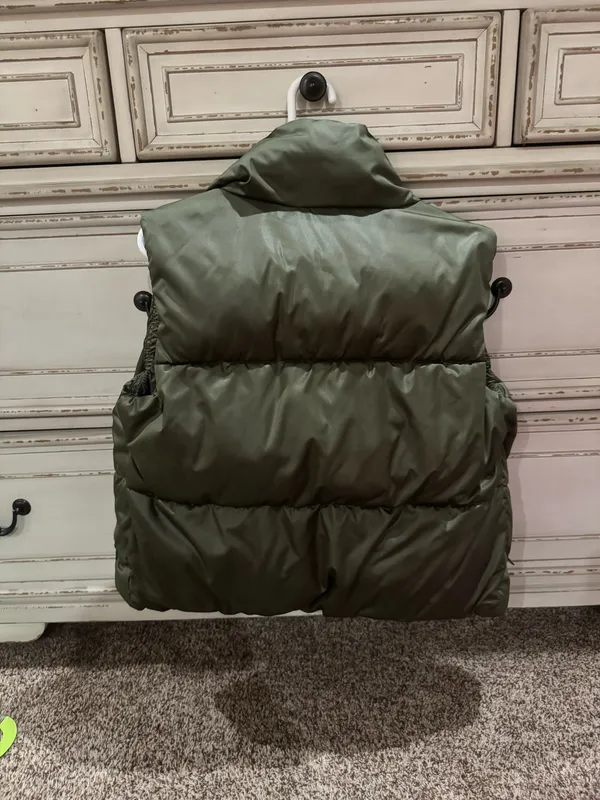 Green Old Navy Puffer Vest - Image 3