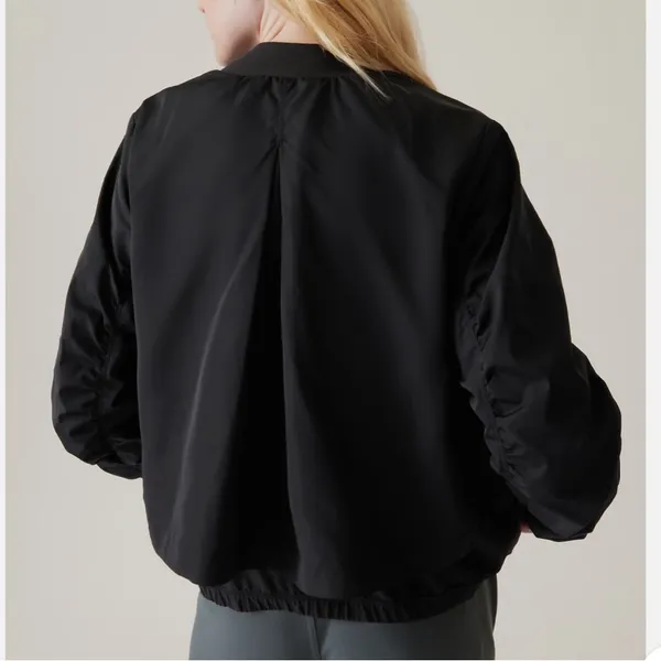 Athleta NEW Wayfarer Bomber Jacket in Black - Image 3