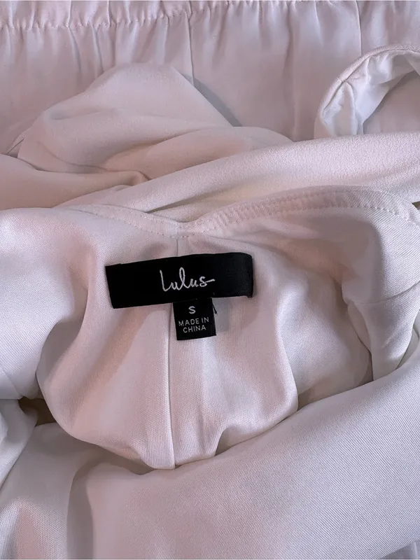 Lulu's White Sleeveless Dress With Criss-Cross Back - Image 3