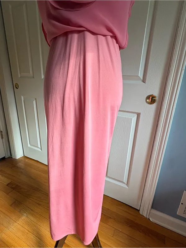 Wild Fable Women’s Rosette Maxi Dress Pink Small - Image 6