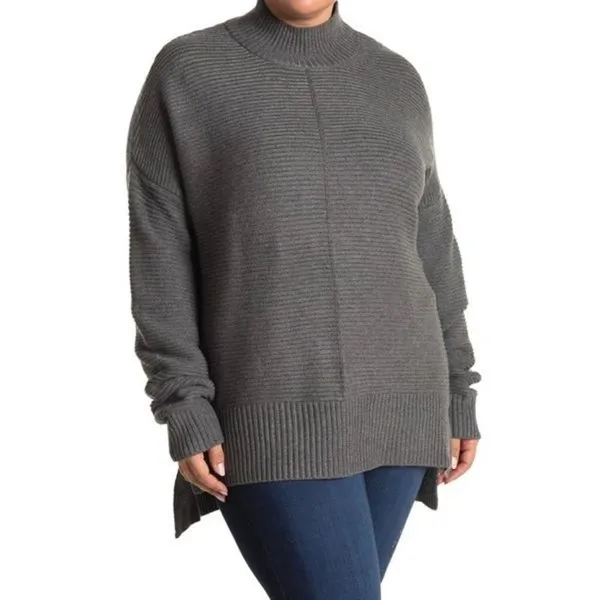 ✨SWEET ROMEO Ribbed Mock Neck Pullover Sweater✨ - Image 4