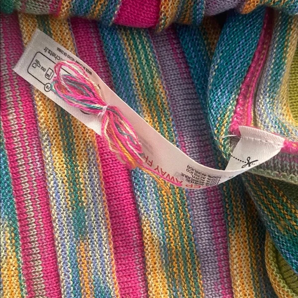 Anthropologie Daily Practice Cheap Shot Multicolor Rainbow Sweater Dress SMALL - Image 10