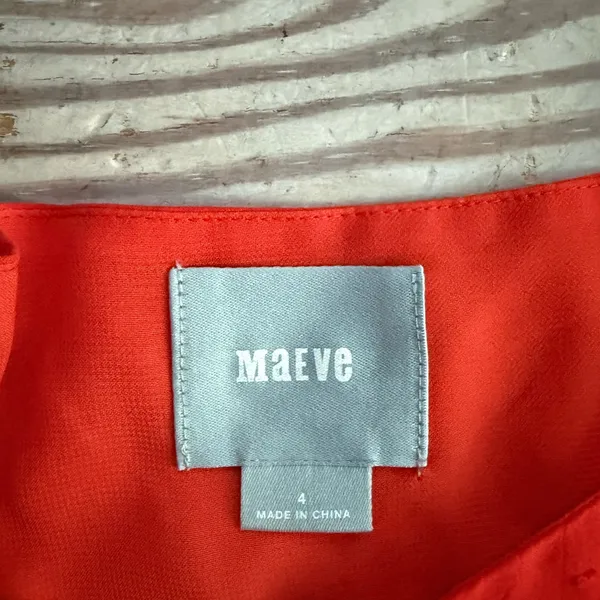 Maeve flutter-sleeve top size 4 - Image 2