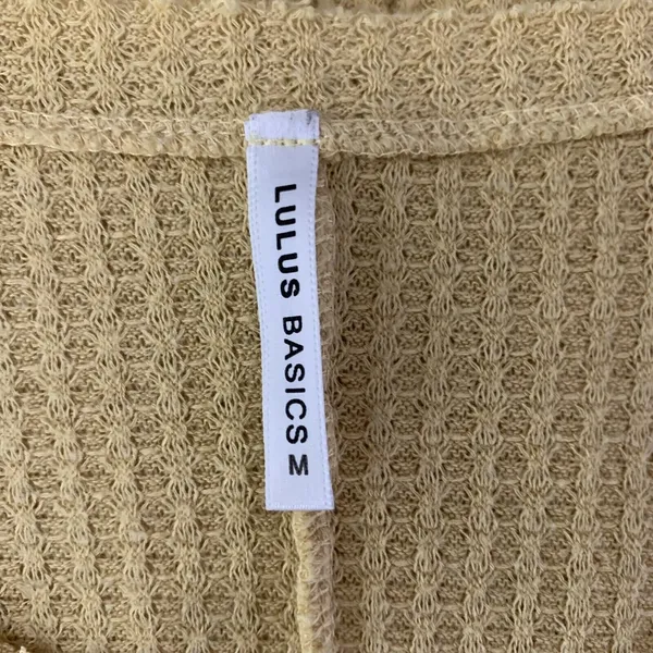 Lulus Basics Yellow Top Medium Long‎ Sleeve Cozy Essential - Image 4
