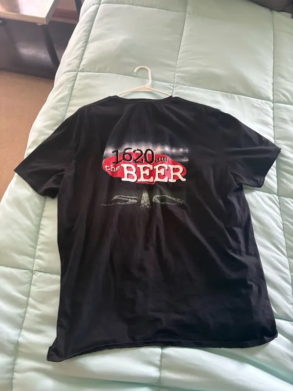 Beer shirt Black Size 2XL - Image 3