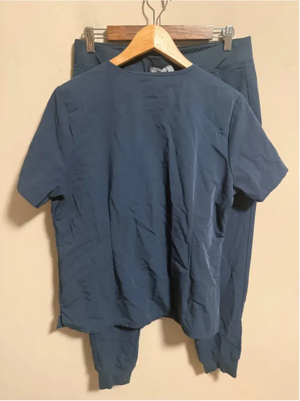 FIGS Scrubs Set Catarina & Zamora Jogger in Dark Harbour Blue- Size Medium Large - Image 2