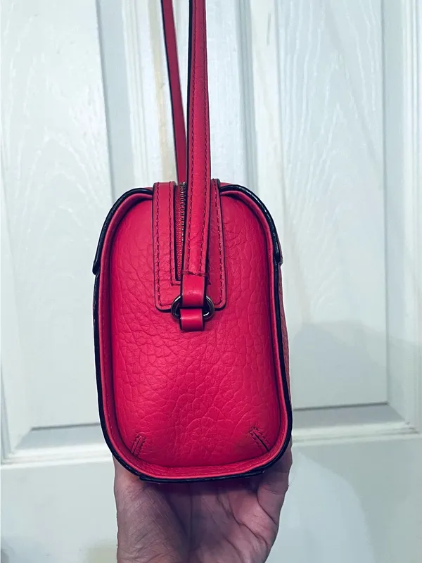 Kate Spade New York Perri Lane Looloo Pink Leather Laser Cut Crossbody Bag EUC - Image 3