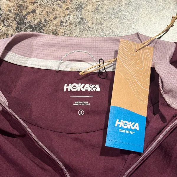 NWT Hoka Pullover 1/2 Zip Wind Shell Athleisure Y2K Sporty Gorpcore Purple Small - Image 3