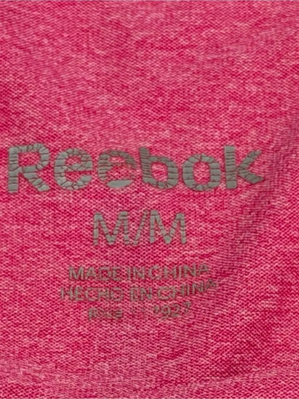 Reebok 1/4 Zip-Up Top Women’s Size Medium Pink Long Sleeve Compression Top - Image 6