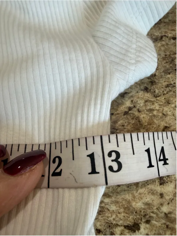 Women's J.Crew Ribbed Short Sleeve Polo Shirt White Size S - Image 7