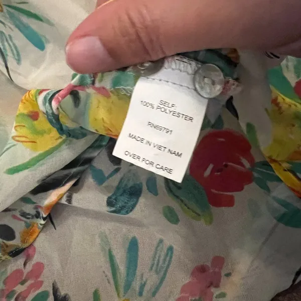 Fig‎ & flower sheer floral tunic top M - Image 9