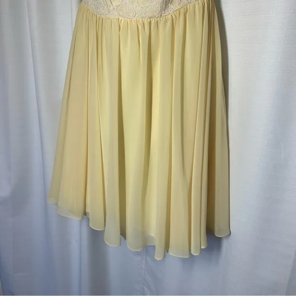 Mori Lee Madeline Gardner Lace Bridesmaid Prom Dress Strapless Women Sz 10 - Image 5