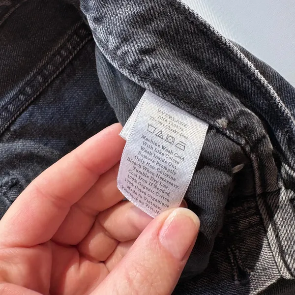 Everlane The Cheeky Straight Leg Jeans Cropped Charcoal Gray‎ Women's Size 28 - Image 4