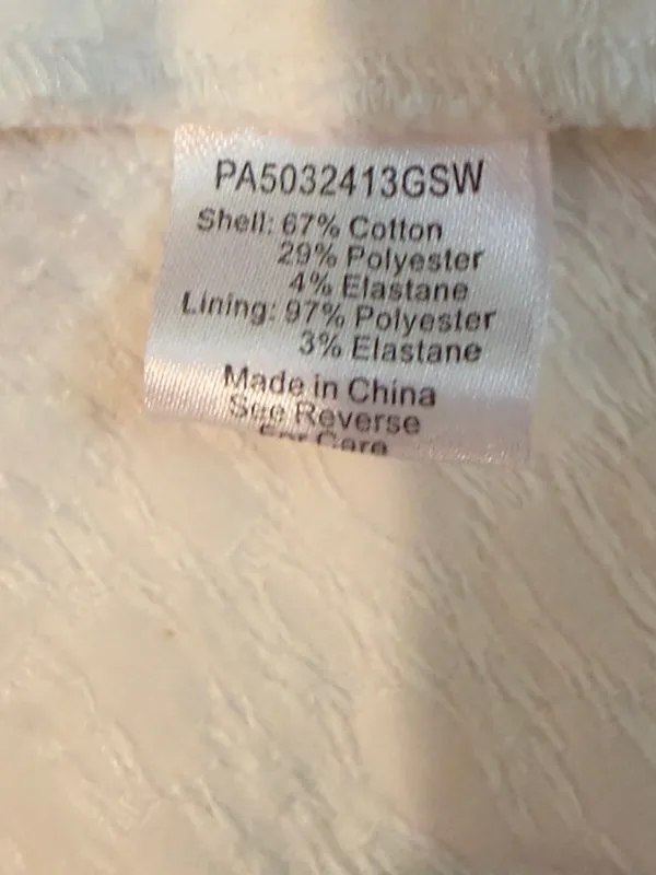 Parker Cotton Blend Textured Ruffle Hem Mini Dress in‎ White Size XS - Image 6