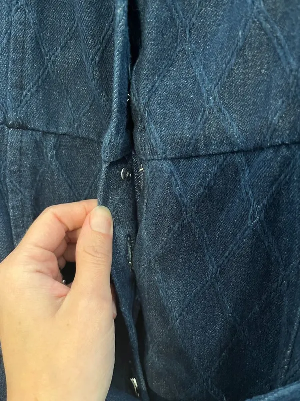 Freemarket Confident Strides Denim Midi Dress in Large - Image 7