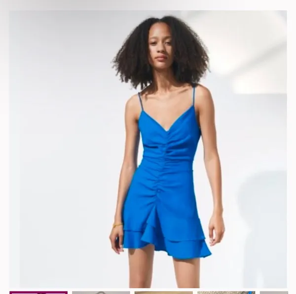 ZARA Blue  Dress - Image 4