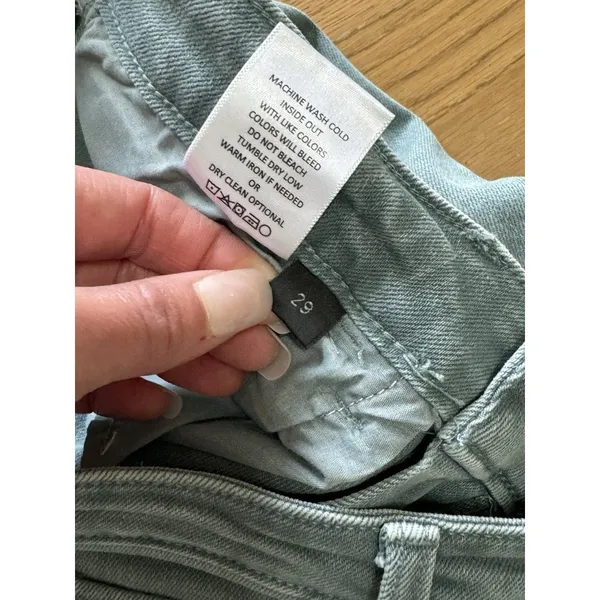 Flying‎ Money Jeans Sage Size 29 Straight Leg Hippie Boho Preppy Cotton Blend - Image 9