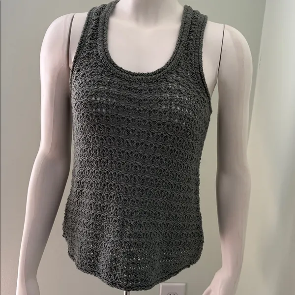 Aerie Knit Crochet Tank Top Small - Image 3