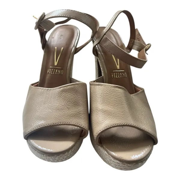 Vizzano Women's Elegant Nude Heels Tan Size 8 - Image 4