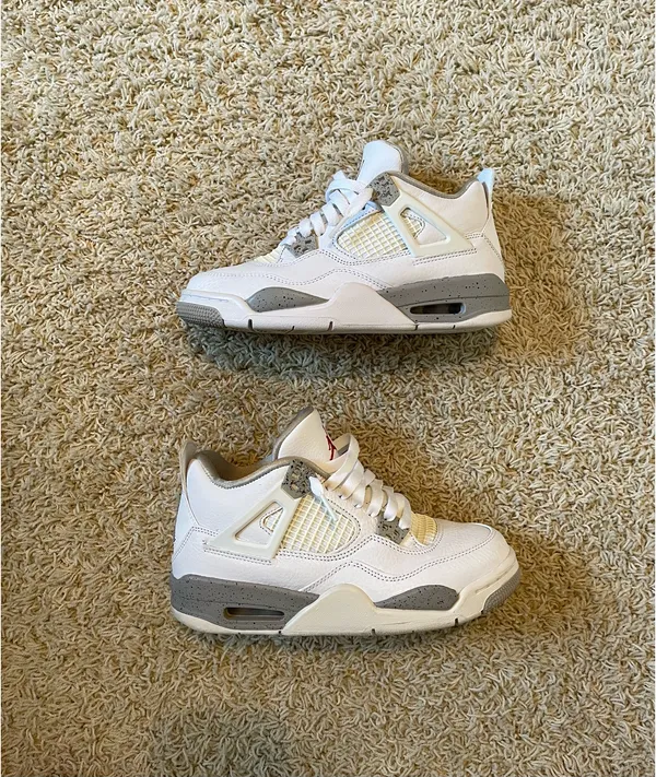 Nike Air Jordan 4 Retro GS White Oreo - Image 3