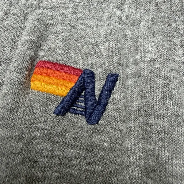 Aviator Nation 5 Stripe Sweatpants Womens XS Heather Grey Rainbow Made USA - Image 9