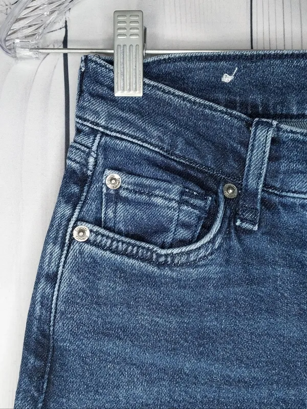 Splendid Flare Mid-Rise Trouser Y2K Boho Retro Dark Wash Jeans - Image 5