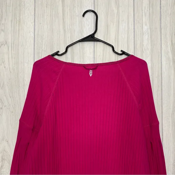 Free People Movement Bella Layer Henley Top Passion Fruit size S Small - Image 7