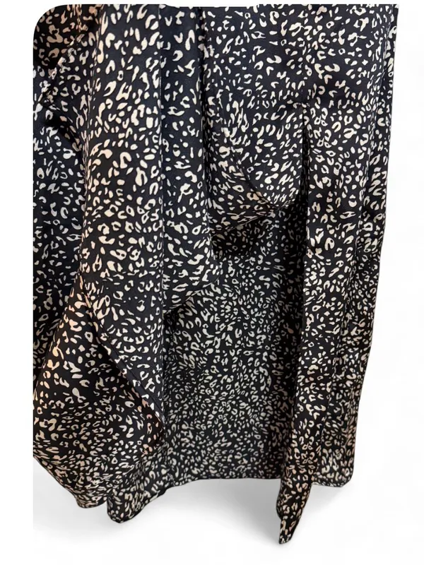 Lulus Women’s Being Bold Leopard Print Satin Midi Slip Dress Size Small - Image 10