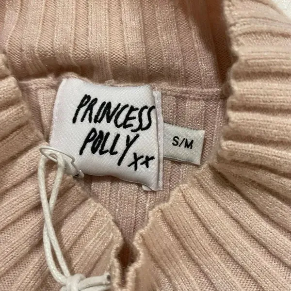 NWT Princess Polly Ribbed Cutout Crop Sweater Top S/M Balletcore - Image 4