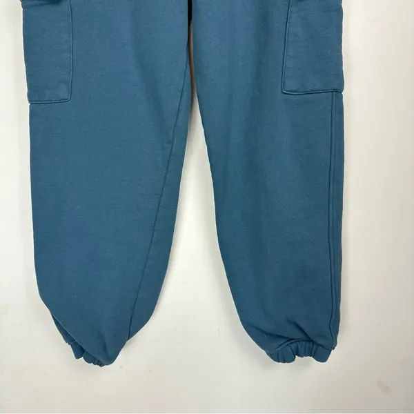 Oner Active All Day Cargo Joggers Sz Medium Teal Blue Pocket Sweatpants - Image 9