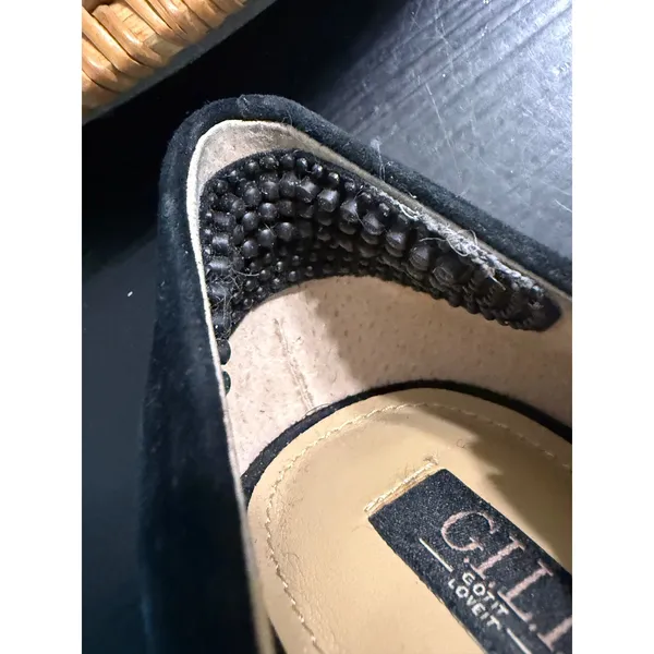 G.I.L.I.‎ Loriana Black Suede Kitten Heel Pumps Womens 8.5 M GI-LORIANA - Image 7