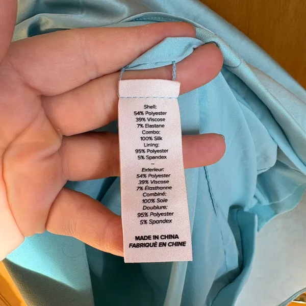Cinq Sept Windsor Dress Aqua Blue Sleeveless‎ Tie Waist Cocktail Size 4 - Image 8
