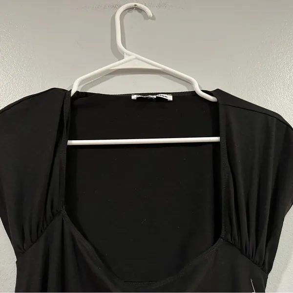 REFORMATION Harlyn Black Cut Out Short Sleeve Maxi Dress Small S NWOT - Image 4